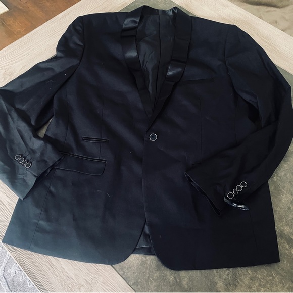 CLOUDSTYLE Men Shawl Collar Single Button Blazer - Picture 4 of 8